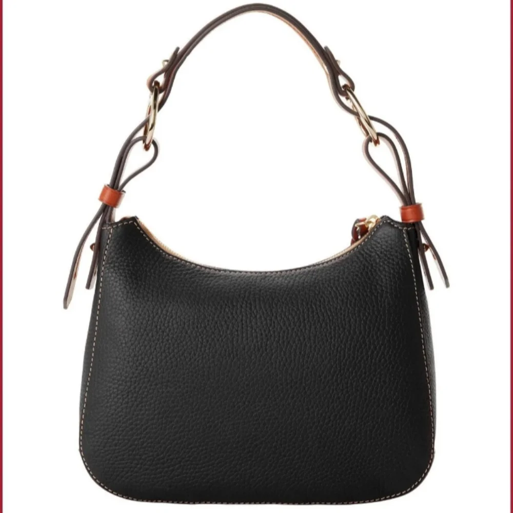 NWT Dooney & Bourke Becket Riley Hobo Bag Shoulder Bag Black Pebble Leather Y2K